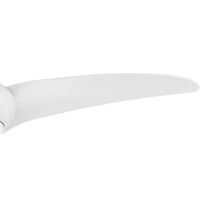 Image 4 44" Minka Aire Light Wave White Modern LED Ceiling Fan with Remote more views