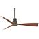 44" Minka Aire Simple Bronze Outdoor Ceiling Fan with Remote Control