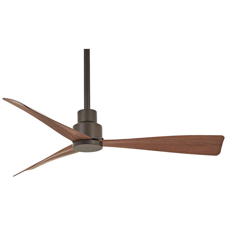 Image 2 44" Minka Aire Simple Bronze Outdoor Ceiling Fan with Remote Control