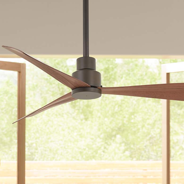 Image 1 44" Minka Aire Simple Bronze Outdoor Ceiling Fan with Remote Control