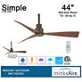 6_44" Minka Aire Simple Bronze Outdoor Ceiling Fan with Remote Control more views
