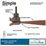7_44" Minka Aire Simple Bronze Outdoor Ceiling Fan with Remote Control more views