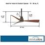 44" Minka Aire Simple Bronze Outdoor Ceiling Fan with Remote Control