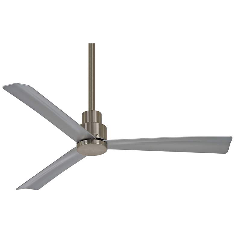 Image 2 44" Minka Aire Simple Brushed Nickel Outdoor Ceiling Fan with Remote