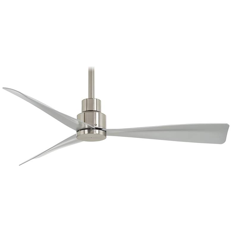 Image 2 44 inch Minka Aire Simple Brushed Nickel Outdoor Ceiling Fan with Remote