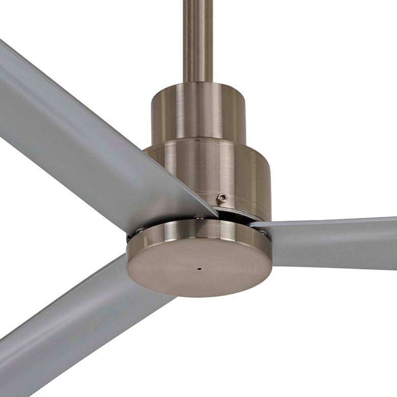 Image 3 44 inch Minka Aire Simple Brushed Nickel Outdoor Ceiling Fan with Remote more views
