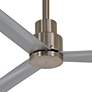 44" Minka Aire Simple Brushed Nickel Outdoor Ceiling Fan with Remote