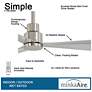 6_44" Minka Aire Simple Brushed Nickel Outdoor Ceiling Fan with Remote more views