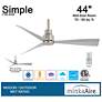 7_44" Minka Aire Simple Brushed Nickel Outdoor Ceiling Fan with Remote more views