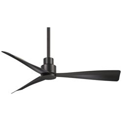 44&quot; Minka Aire Simple Coal Outdoor Ceiling Fan with Remote Control