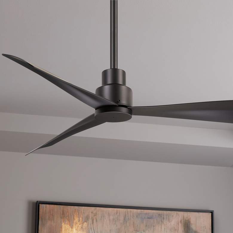 Image 1 44 inch Minka Aire Simple Coal Outdoor Ceiling Fan with Remote Control