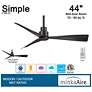 7_44" Minka Aire Simple Coal Outdoor Ceiling Fan with Remote Control more views