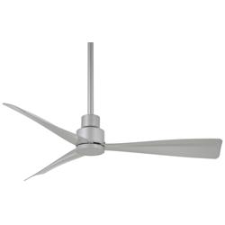 44&quot; Minka Aire Simple Silver Wet Rated Ceiling Fan with Remote