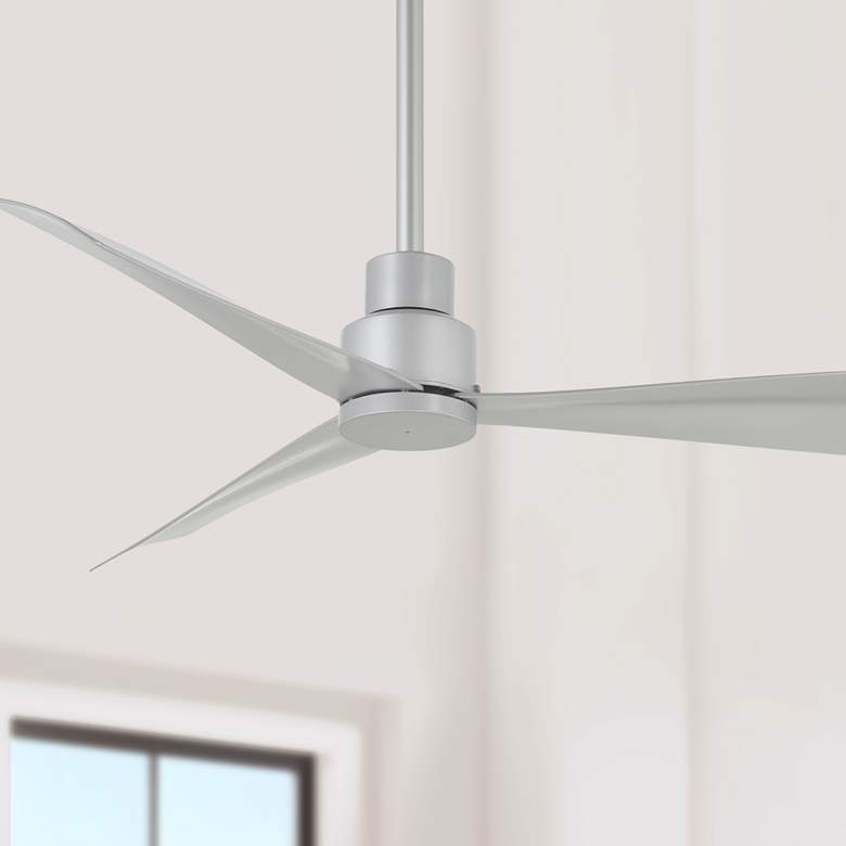 Image 1 44" Minka Aire Simple Silver Wet Rated Ceiling Fan with Remote