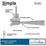 6_44" Minka Aire Simple Silver Wet Rated Ceiling Fan with Remote more views