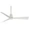 44" Minka Aire Simple White Outdoor Ceiling Fan with Remote Control