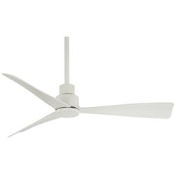 44&quot; Minka Aire Simple White Outdoor Ceiling Fan with Remote Control