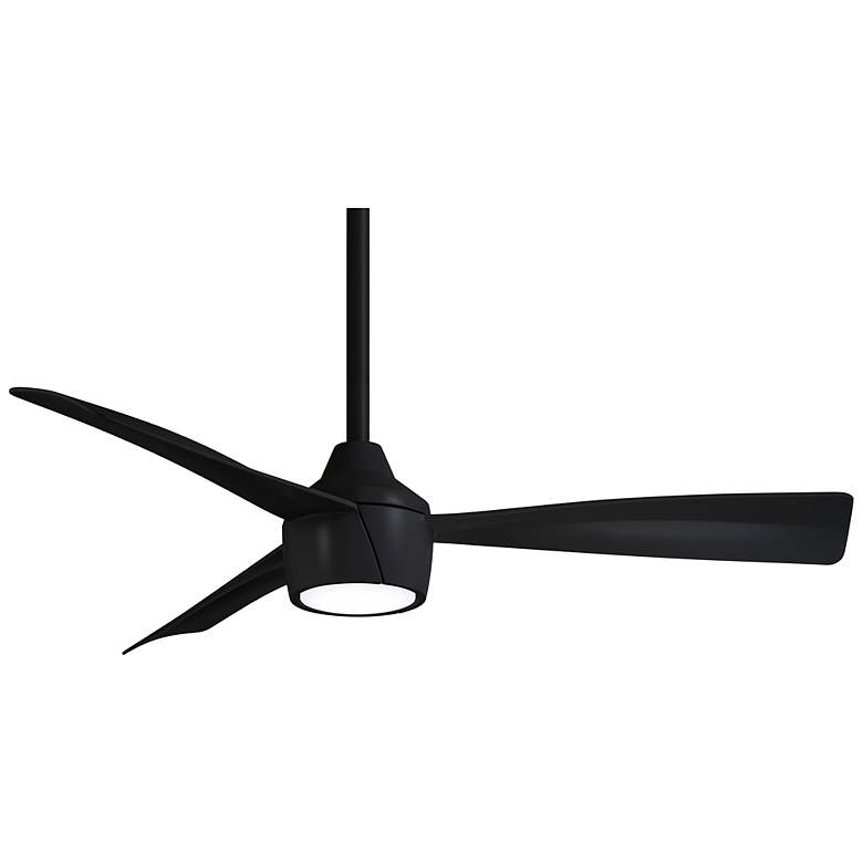 Image 2 44 inch Minka Aire Skinnie Coal LED Ceiling Fan with Remote Control