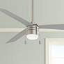 44" Minka Aire Vital Brilliant Silver LED Ceiling Fan with Pull Chain
