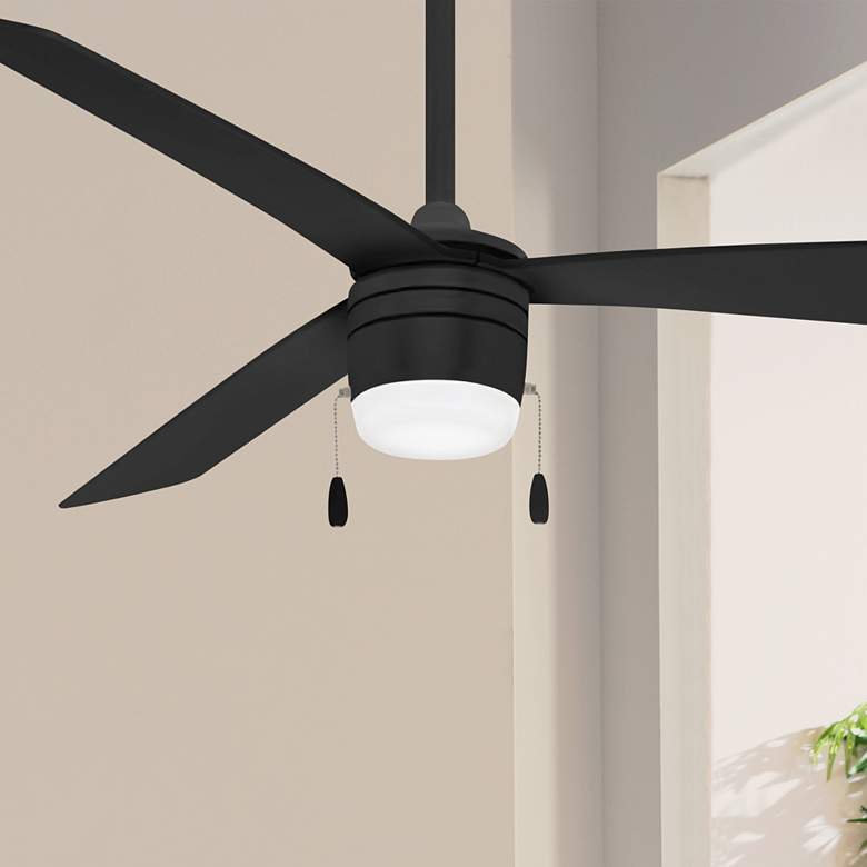 Image 1 44 inch Minka Aire Vital Coal Finish LED Ceiling Fan with Pull Chain