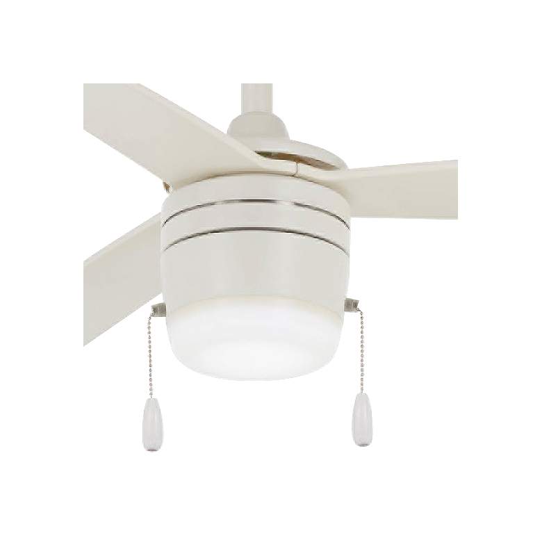 Image 3 44" Minka Aire Vital Flat White LED Ceiling Fan with Pull Chain more views