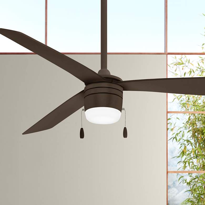 Image 1 44" Minka Aire Vital Oil-Rubbed Bronze LED Ceiling Fan with Pull Chain