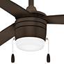 44" Minka Aire Vital Oil-Rubbed Bronze LED Ceiling Fan with Pull Chain