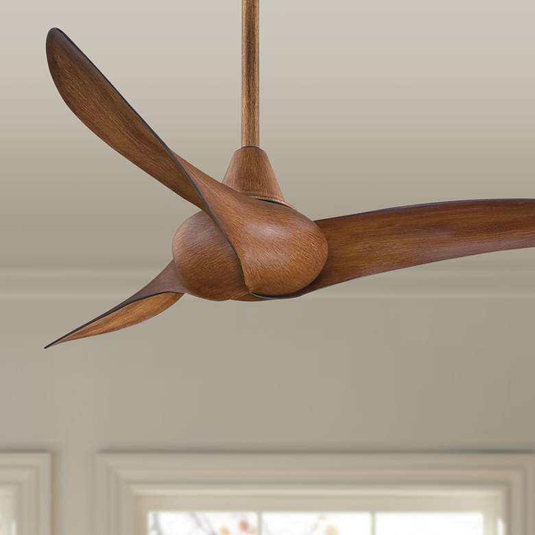 Image 1 44" Minka Aire Wave Distressed Koa Ceiling Fan with Remote Control