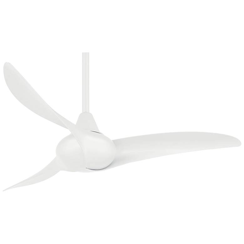 Image 1 44" Minka Aire Wave White Ceiling Fan with Remote Control