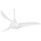 44" Minka Aire Wave White Ceiling Fan with Remote Control