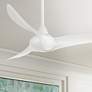 1_44" Minka Aire Wave White Ceiling Fan with Remote Control