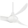 3_44" Minka Aire Wave White Ceiling Fan with Remote Control more views