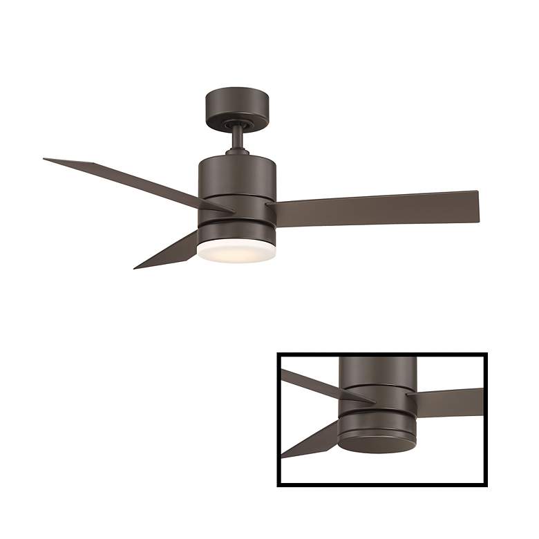 Image 2 44" Modern Forms Axis Bronze 3500K LED Smart Wet Rated Ceiling Fan more views