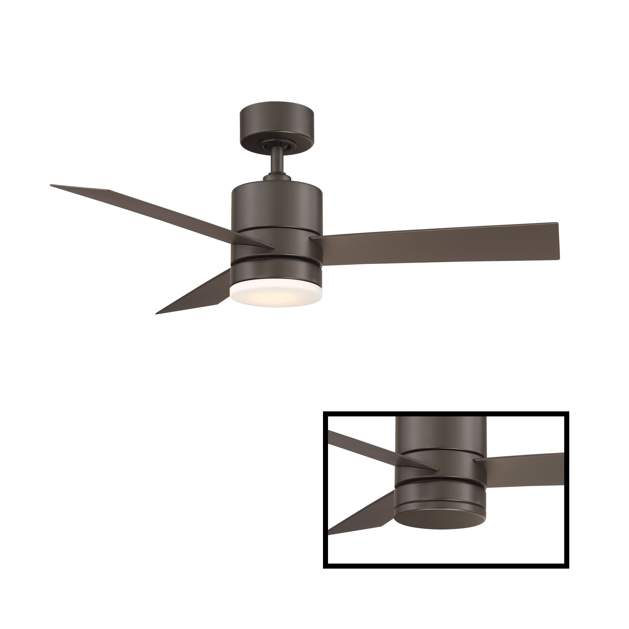 Thumbnail2 of 44" Modern Forms Axis Bronze LED Smart Indoor/Outdoor Ceiling Fan more views