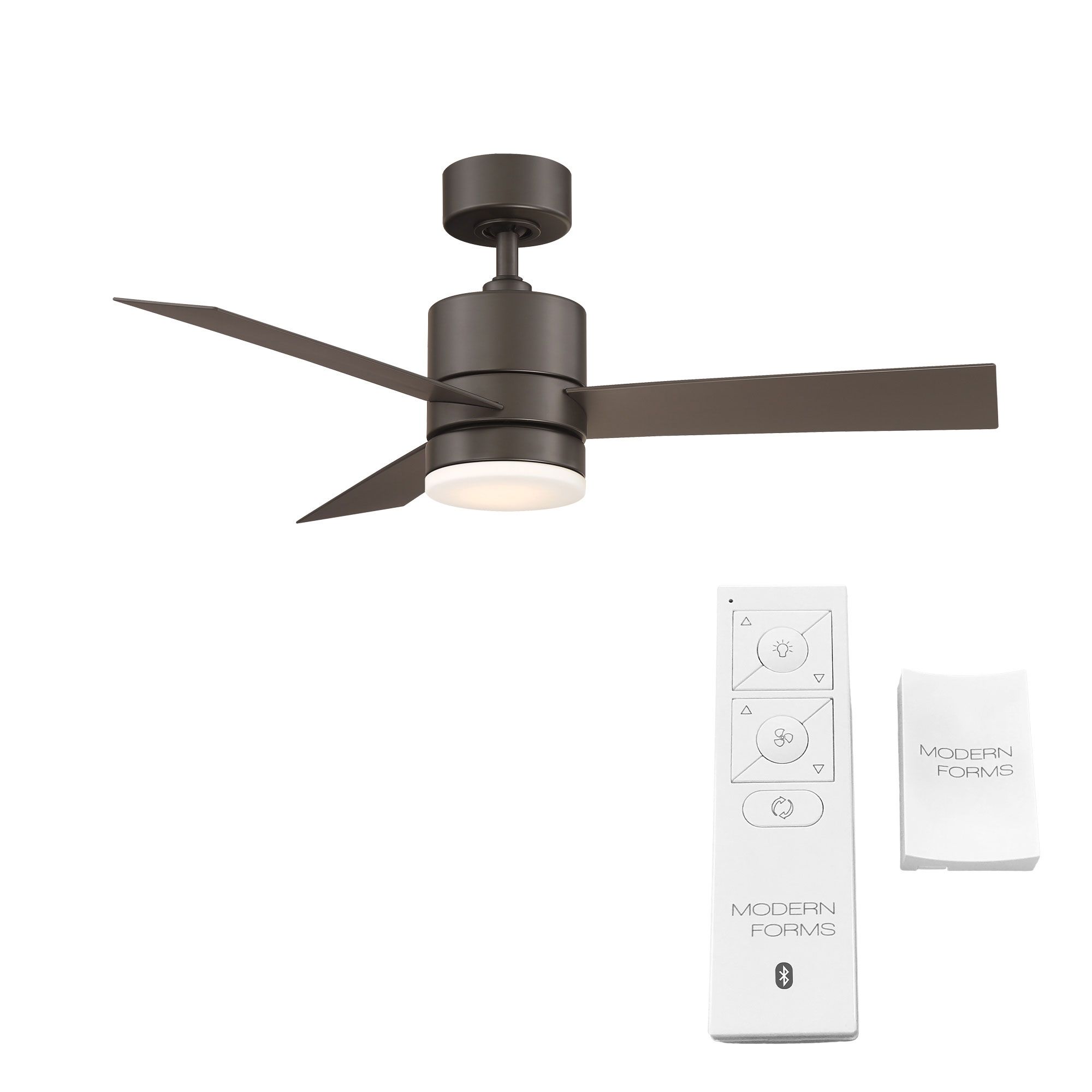 44" Modern Forms Axis Bronze LED Smart Indoor/Outdoor Ceiling Fan