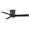 44" Modern Forms Axis Flush Black LED Smart Ceiling Fan