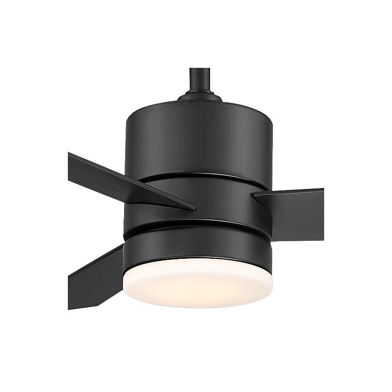 Image 2 44" Modern Forms Axis Matte Black 3500K LED Smart Ceiling Fan more views