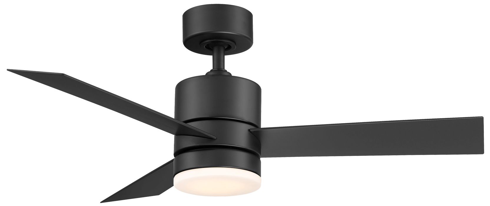 Thumbnail1 of 44" Modern Forms Axis Matte Black LED Smart Indoor/Outdoor Ceiling Fan
