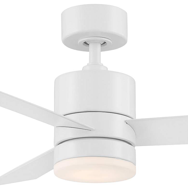 Image 4 44" Modern Forms Axis Matte White 2700K LED Wet Rated Smart Fan more views