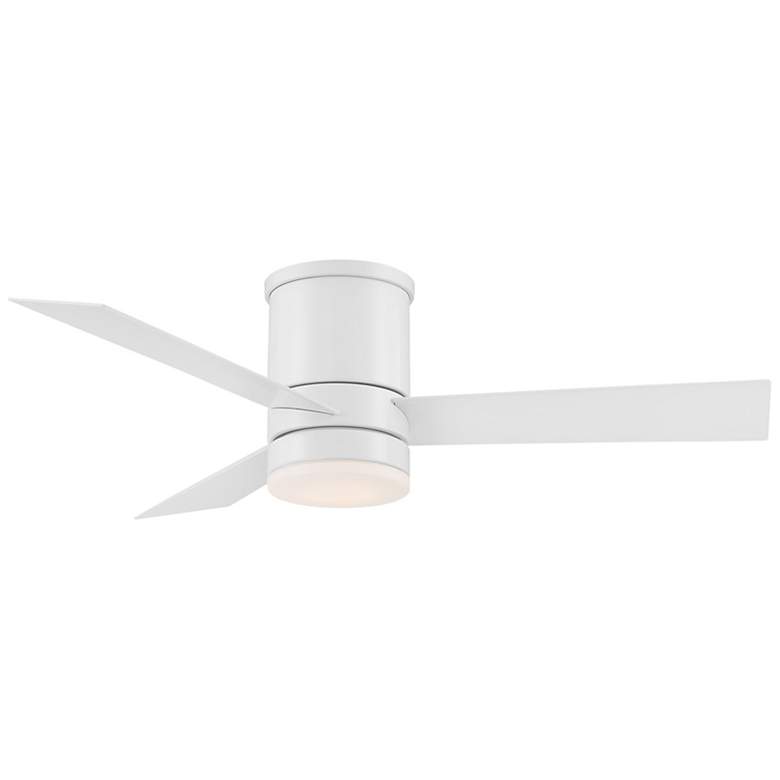 Image 1 44" Modern Forms Axis Matte White LED Hugger Ceiling Fan