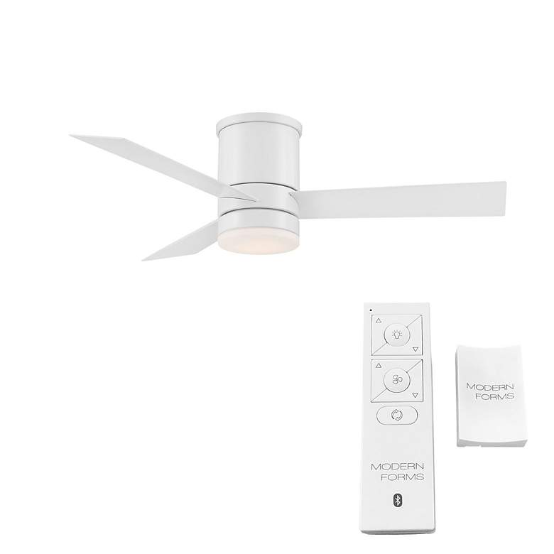 Image 6 44" Modern Forms Axis Matte White LED Hugger Ceiling Fan more views