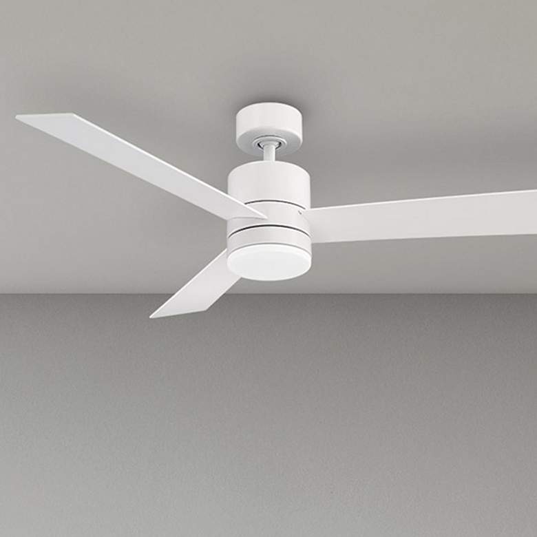 Image 2 44" Modern Forms Axis Matte White LED Smart Ceiling Fan