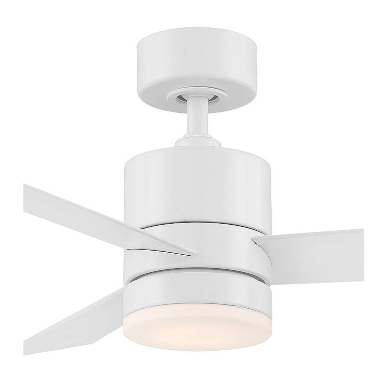 Image 4 44" Modern Forms Axis Matte White LED Smart Ceiling Fan more views
