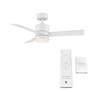 44" Modern Forms Axis Matte White LED Smart Ceiling Fan in scene