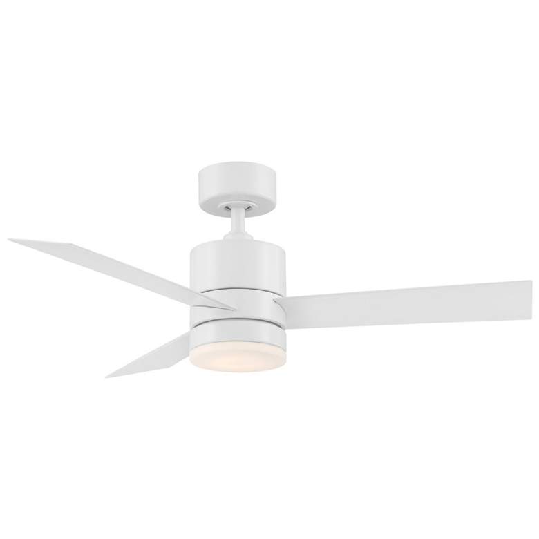 Image 1 44 inch Modern Forms Axis Matte White LED Smart Indoor/Outdoor Ceiling Fan