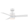 44" Modern Forms Axis Matte White LED Smart Indoor/Outdoor Ceiling Fan