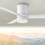 44" Modern Forms Axis Matte White Wet Rated Modern Smart Ceiling Fan