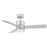 44" Modern Forms Axis Titanium LED Smart Indoor/Outdoor Ceiling Fan