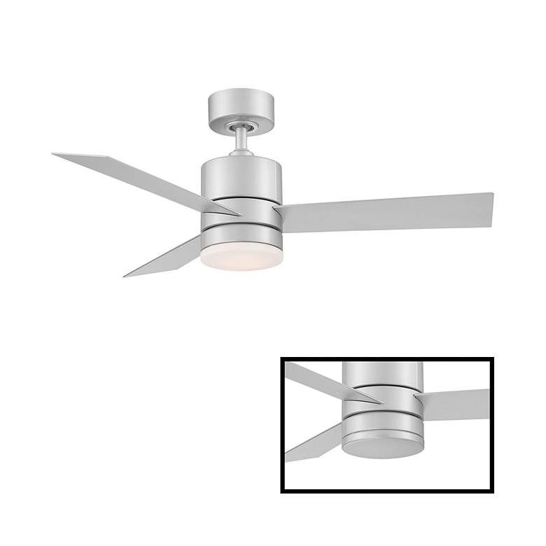 Image 2 44" Modern Forms Axis Titanium Silver 3500K LED Ceiling Fan more views