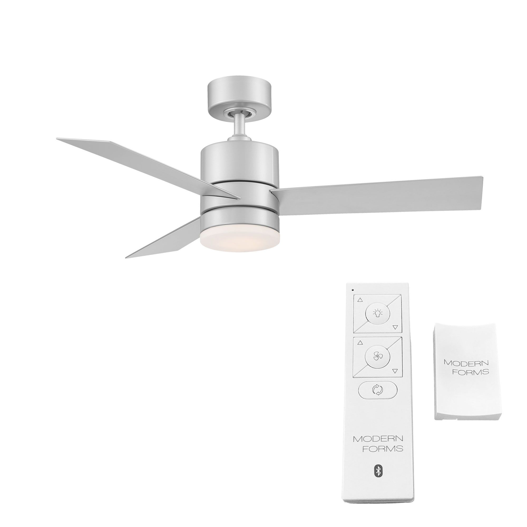 Image 7 44" Modern Forms Axis Titanium Silver 3500K LED Ceiling Fan more views